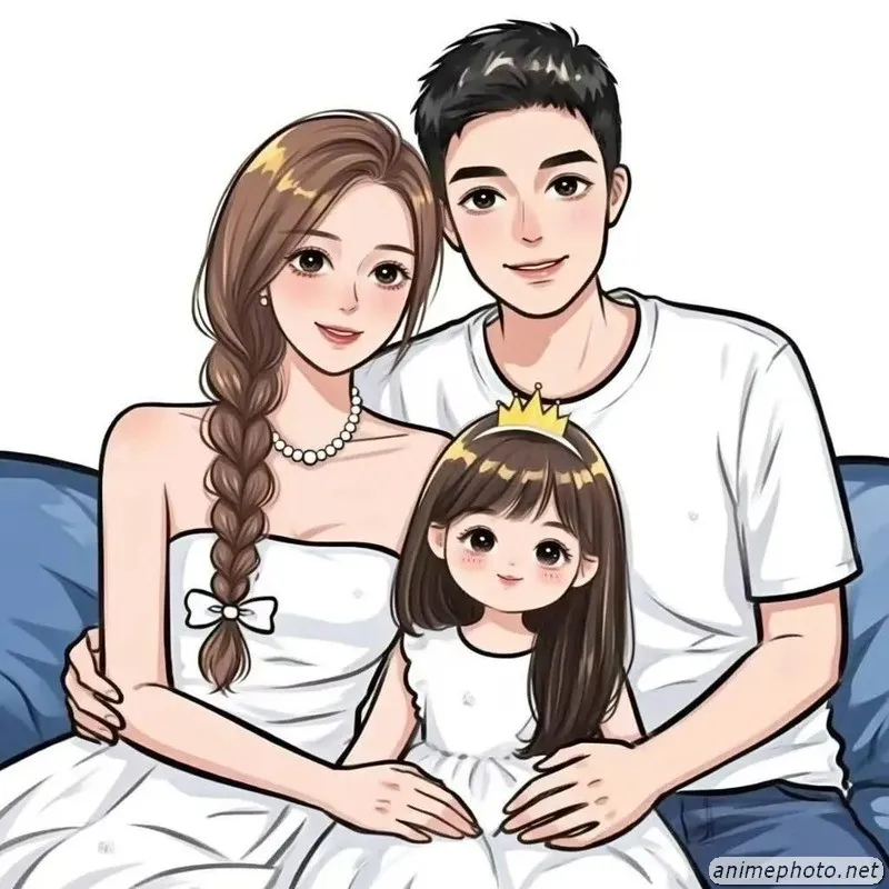 ảnh gia đình chibi 17