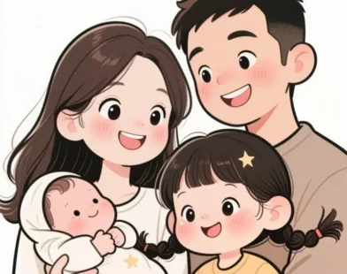88+ Ảnh Gia Đình Chibi Siêu Dễ Thương Đong Đầy Yêu Thương