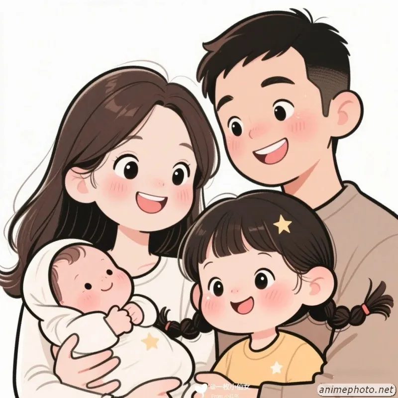 ảnh gia đình chibi 22