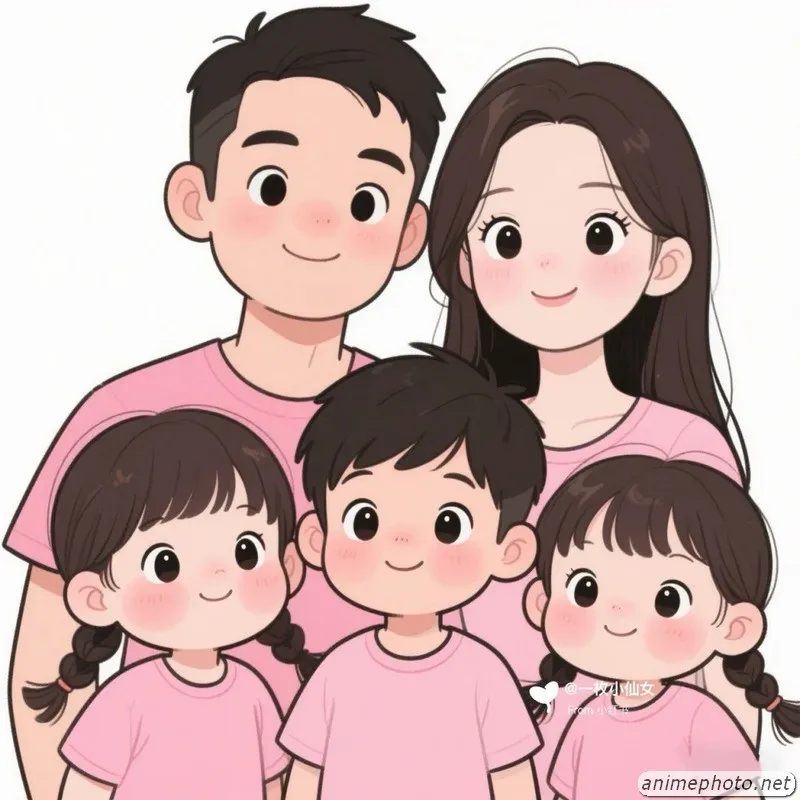 ảnh gia đình chibi 7