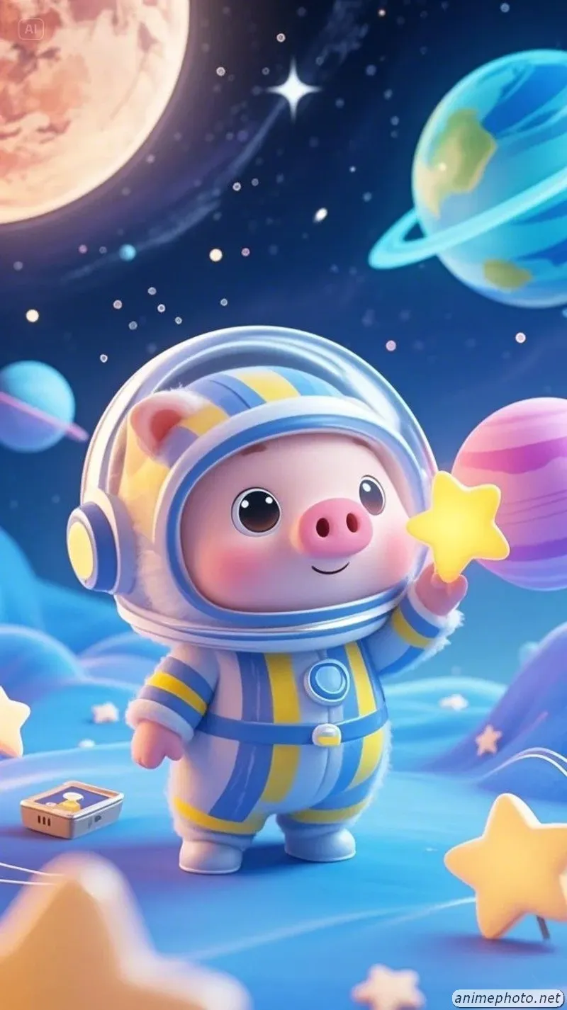 ảnh phi hành gia cute chibi 24