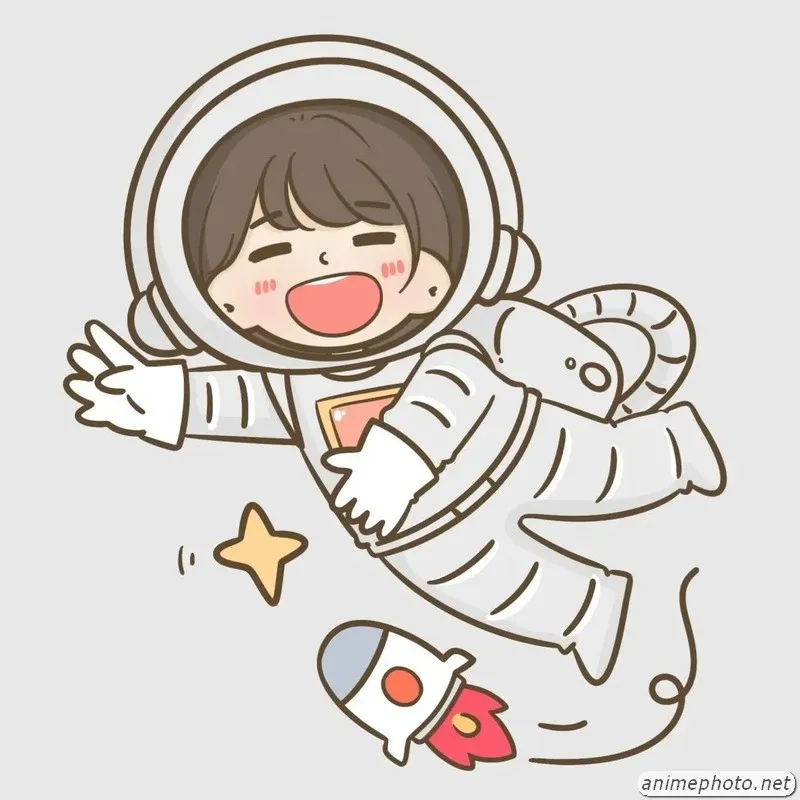 ảnh phi hành gia cute chibi 3