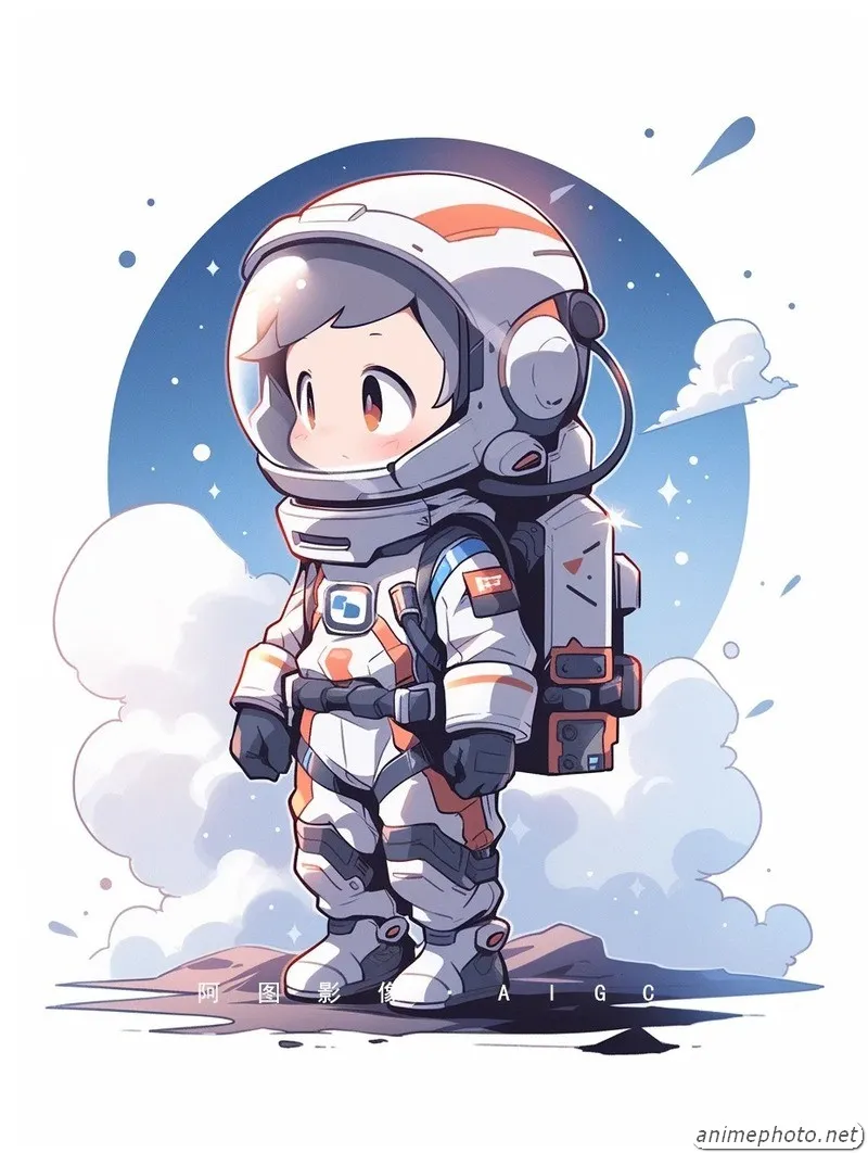 ảnh phi hành gia cute chibi 36