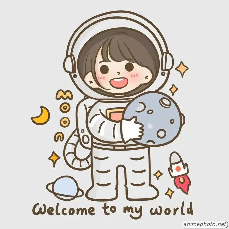 ảnh phi hành gia cute chibi 4