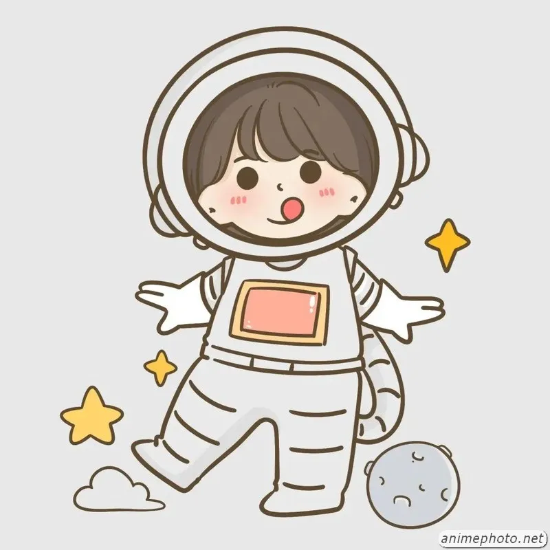 ảnh phi hành gia cute chibi 5