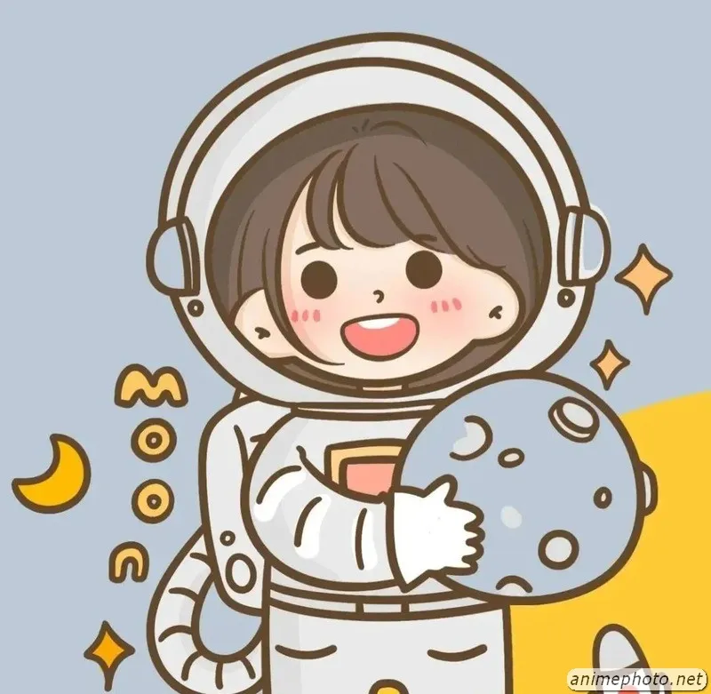 ảnh phi hành gia cute chibi 6