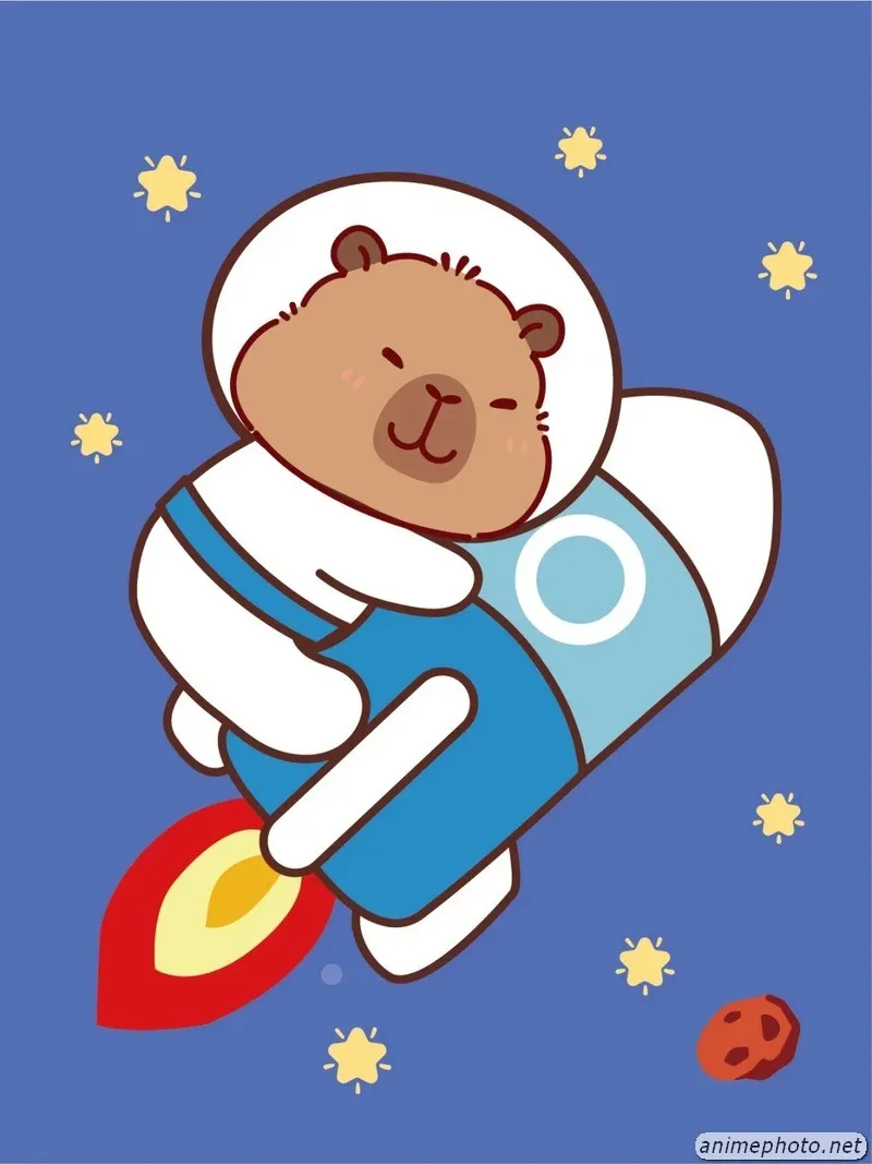 ảnh phi hành gia cute chibi