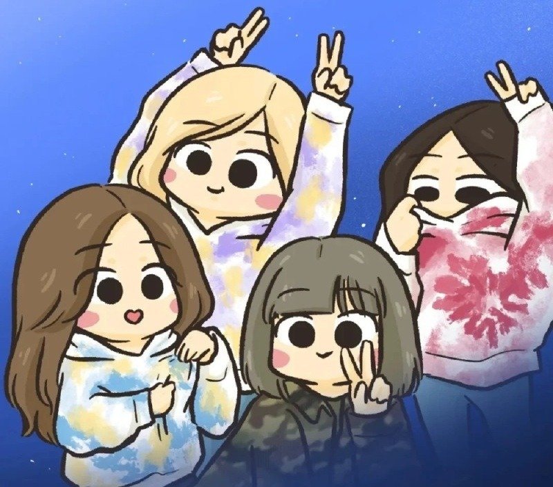 ảnh blackpink chibi cute 1