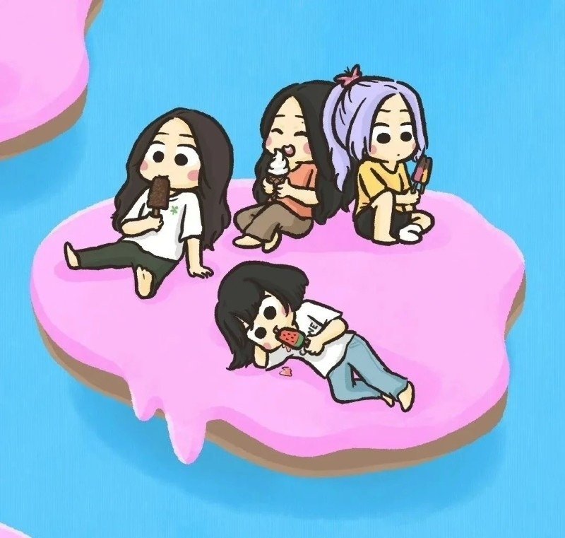 ảnh blackpink chibi cute 10