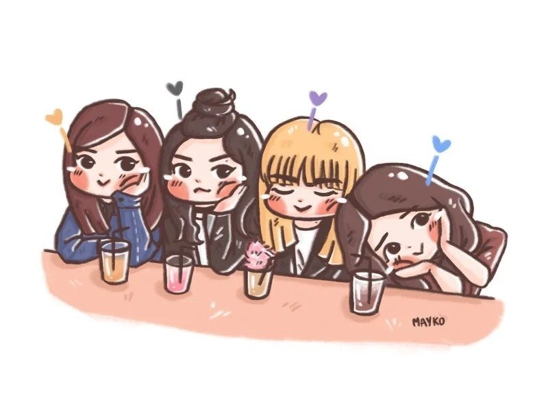 ảnh blackpink chibi cute 14
