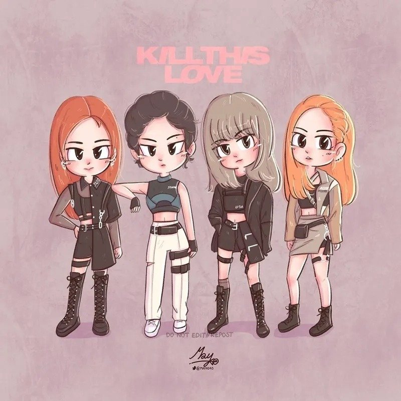 ảnh blackpink chibi cute 18