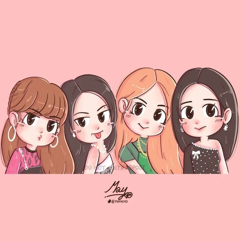 ảnh blackpink chibi cute 19
