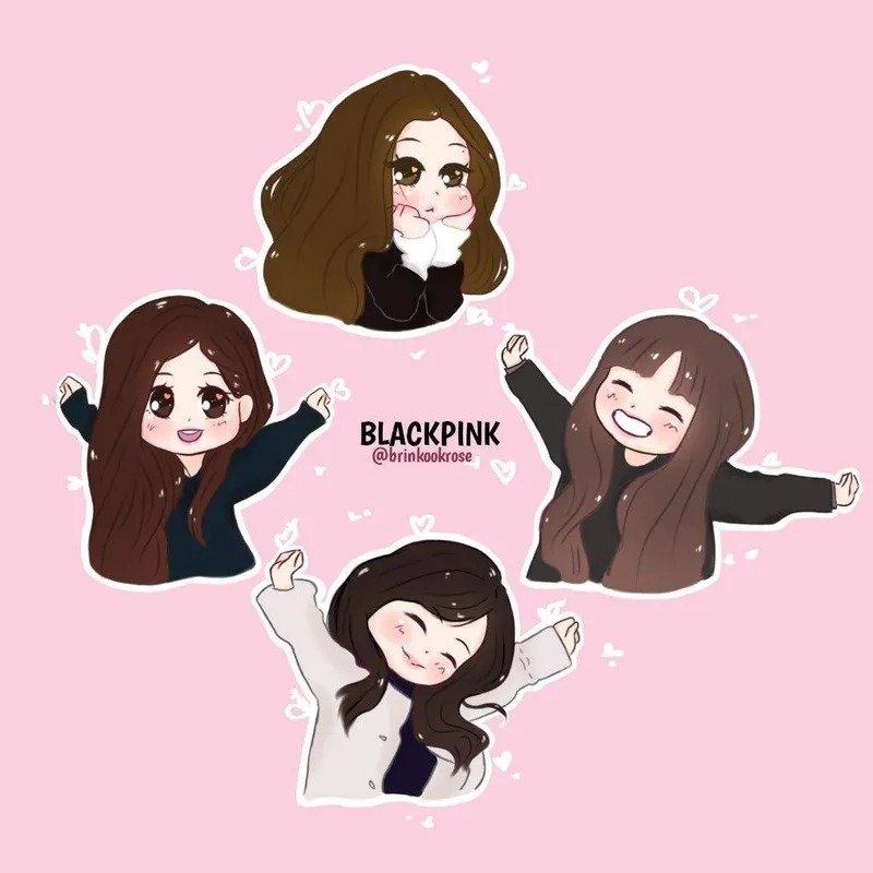 ảnh blackpink chibi cute 24