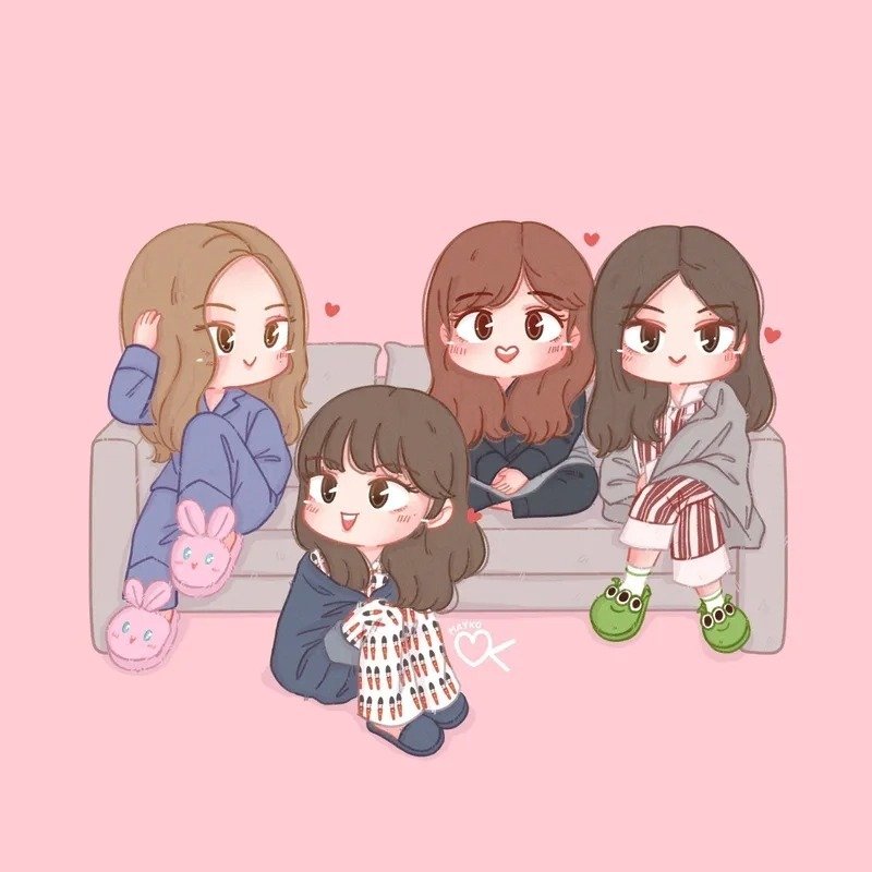 ảnh blackpink chibi cute 25