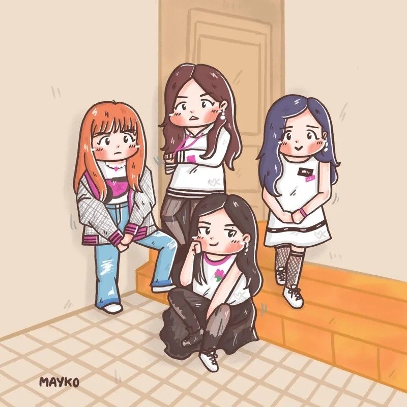 ảnh blackpink chibi cute 26