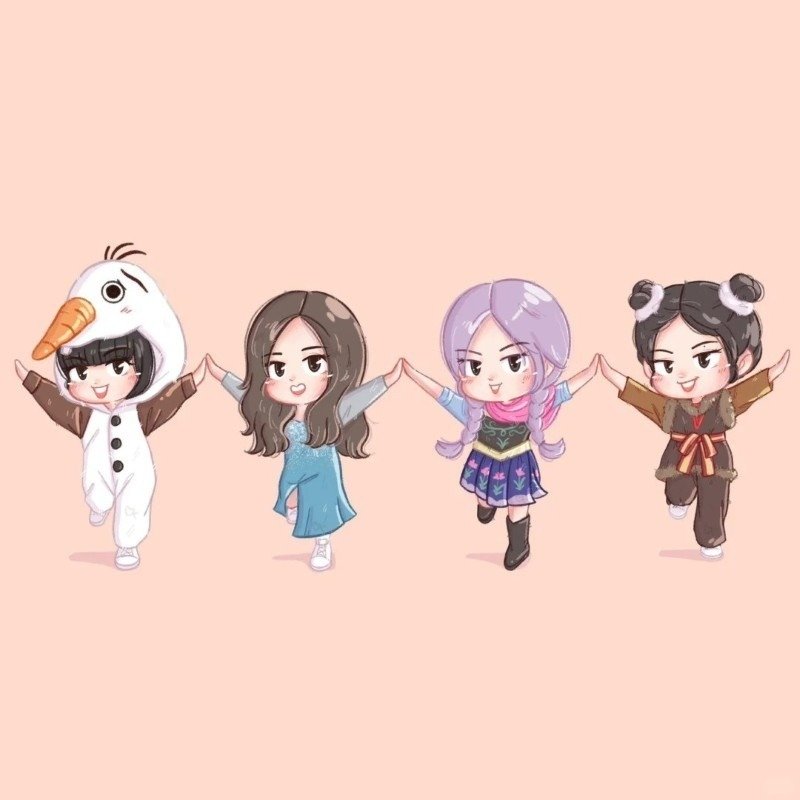 ảnh blackpink chibi cute 4