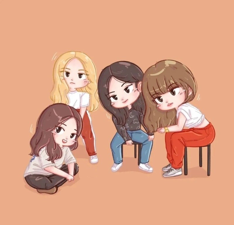 ảnh blackpink chibi cute 5