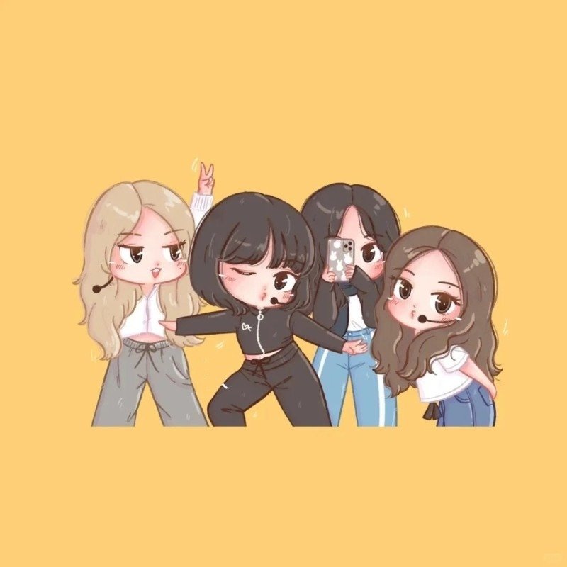 ảnh blackpink chibi cute 7