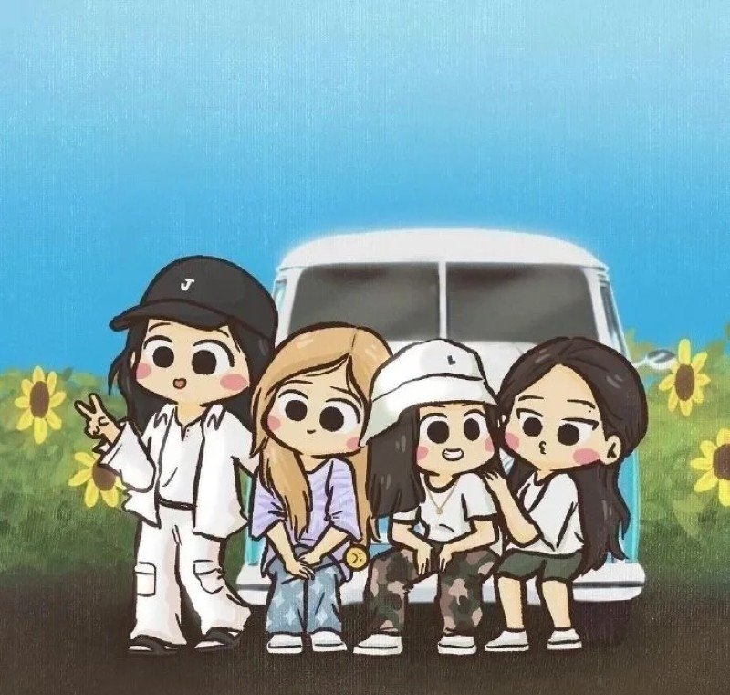 ảnh blackpink chibi cute 9