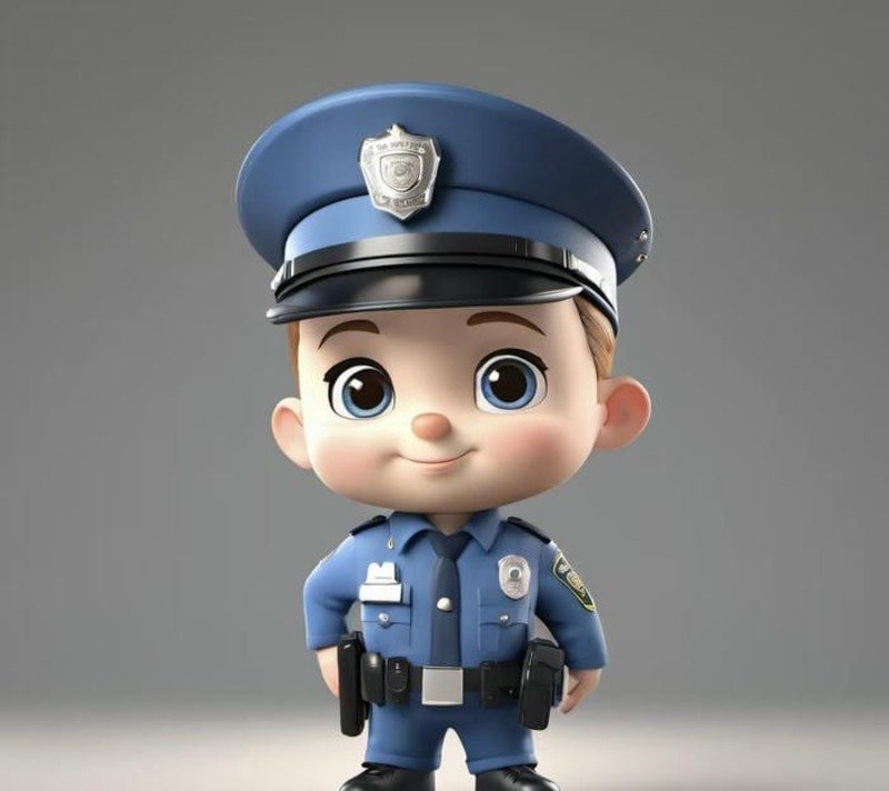 ảnh chibi công an