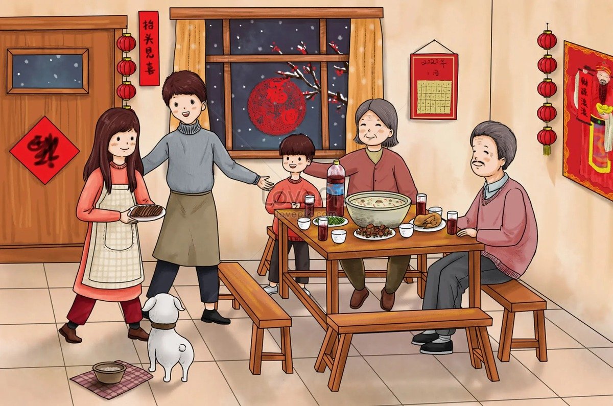 ảnh chibi tết đẹp