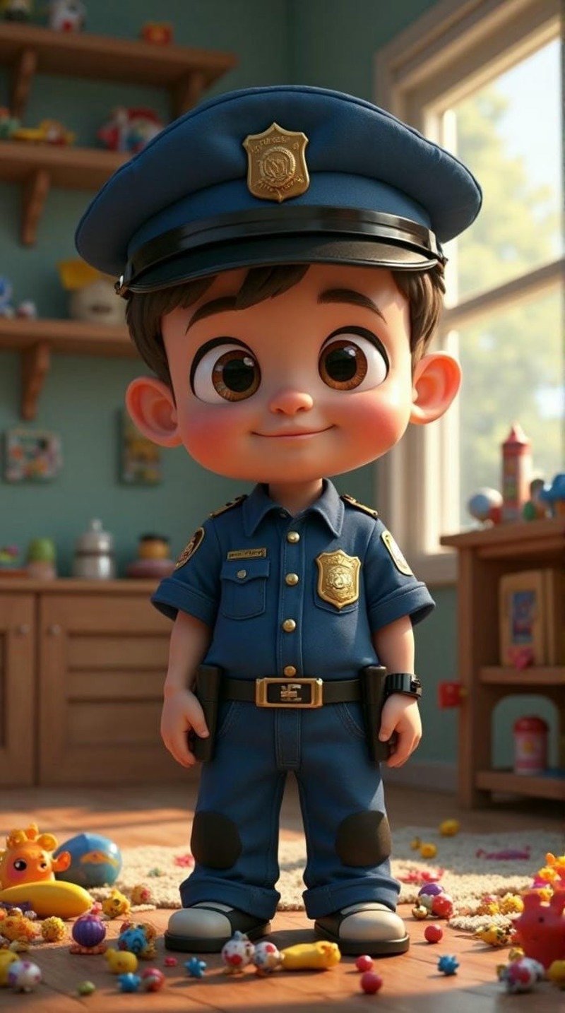 ảnh công an chibi 2