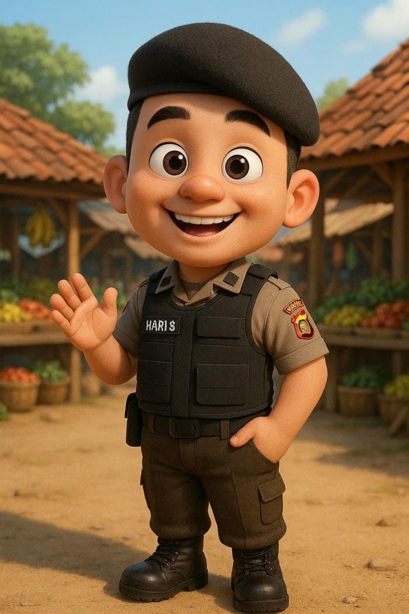 ảnh công an chibi dễ vẽ