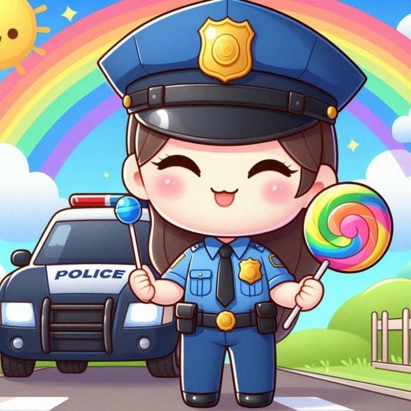 ảnh công an chibi