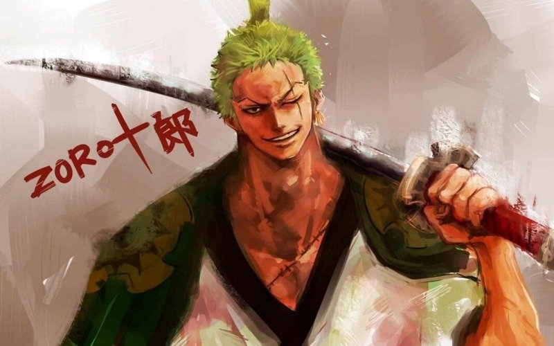 Ảnh Zoro cùng thanh đại bảo kiếm của mình