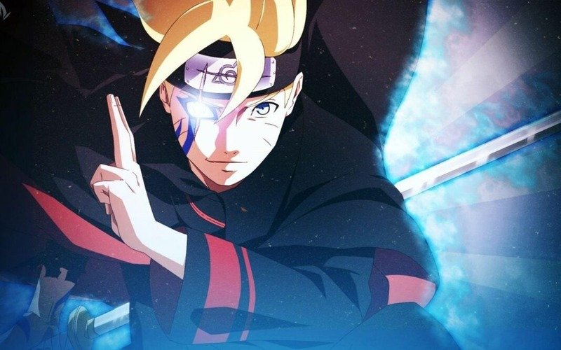 Hình ảnh boruto đang niệm nhẫn thuật