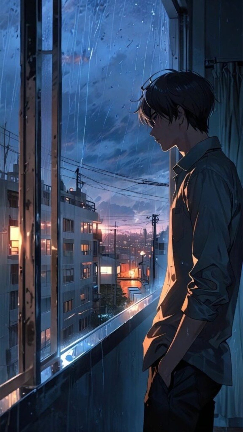 Hình nền anime buồn 2d