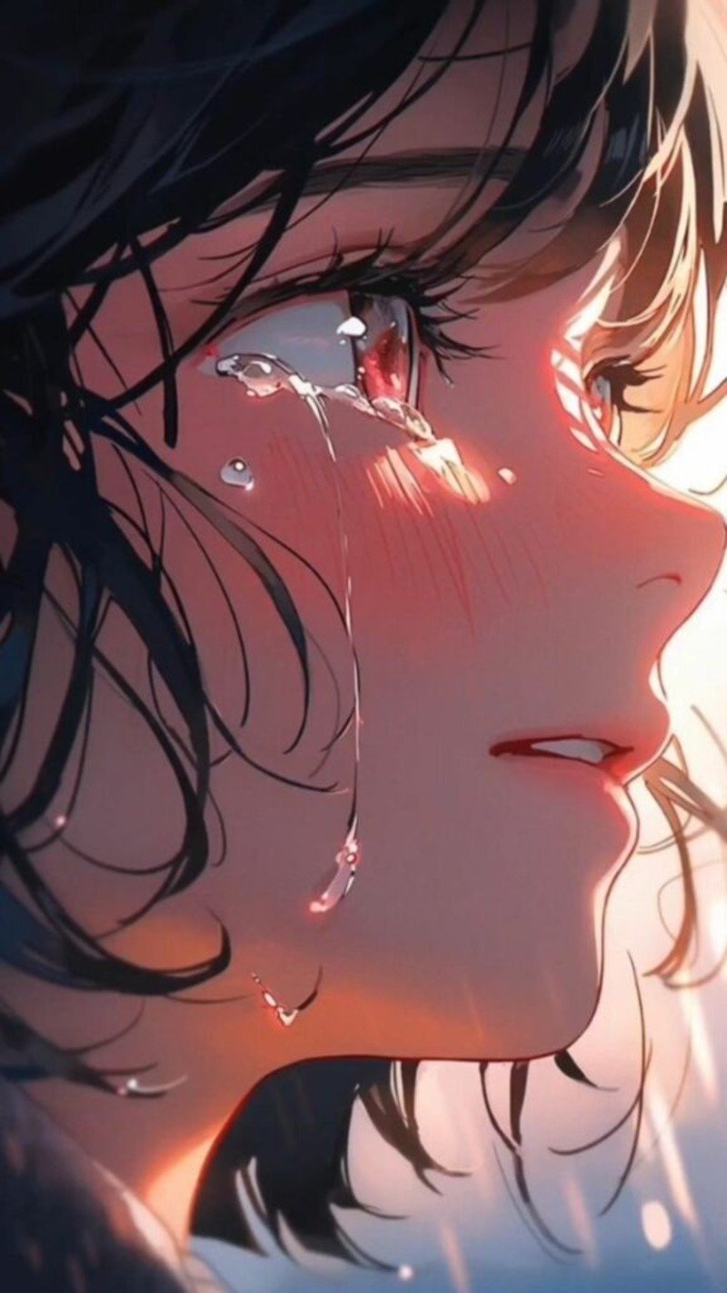 Hình nền anime buồn khóc