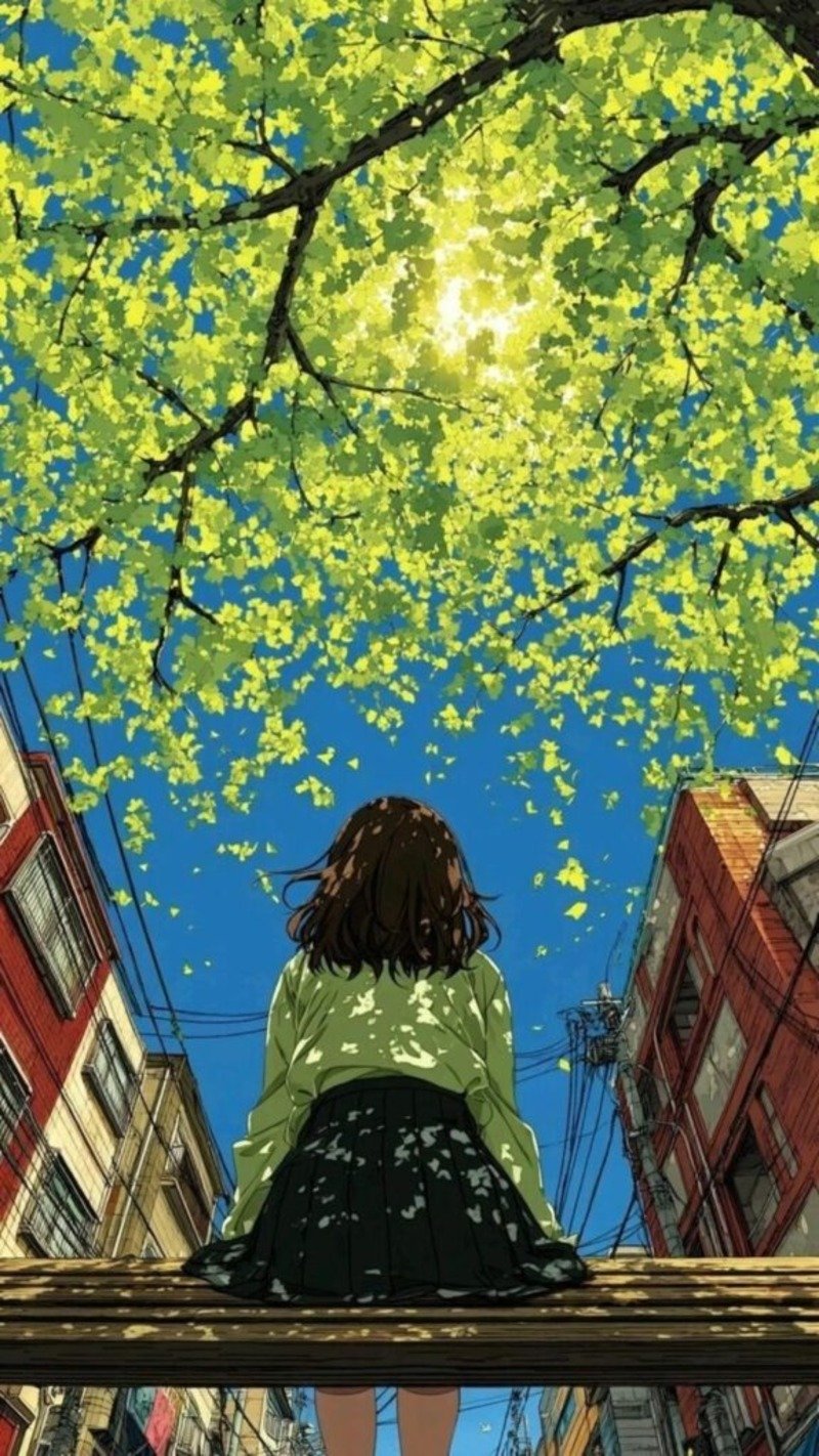 Hình nền anime chill 1 mình