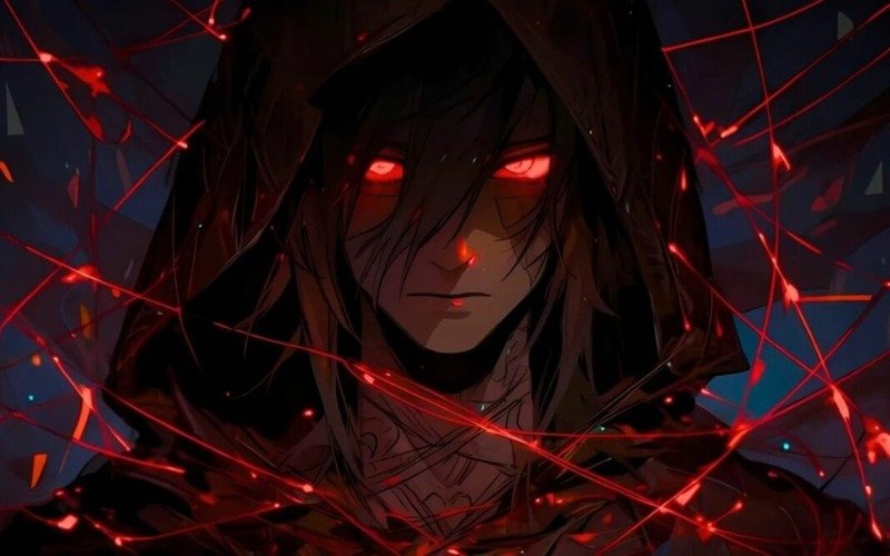 Hình nền anime ma mị, lạnh lùng với đôi mắt bí ẩn