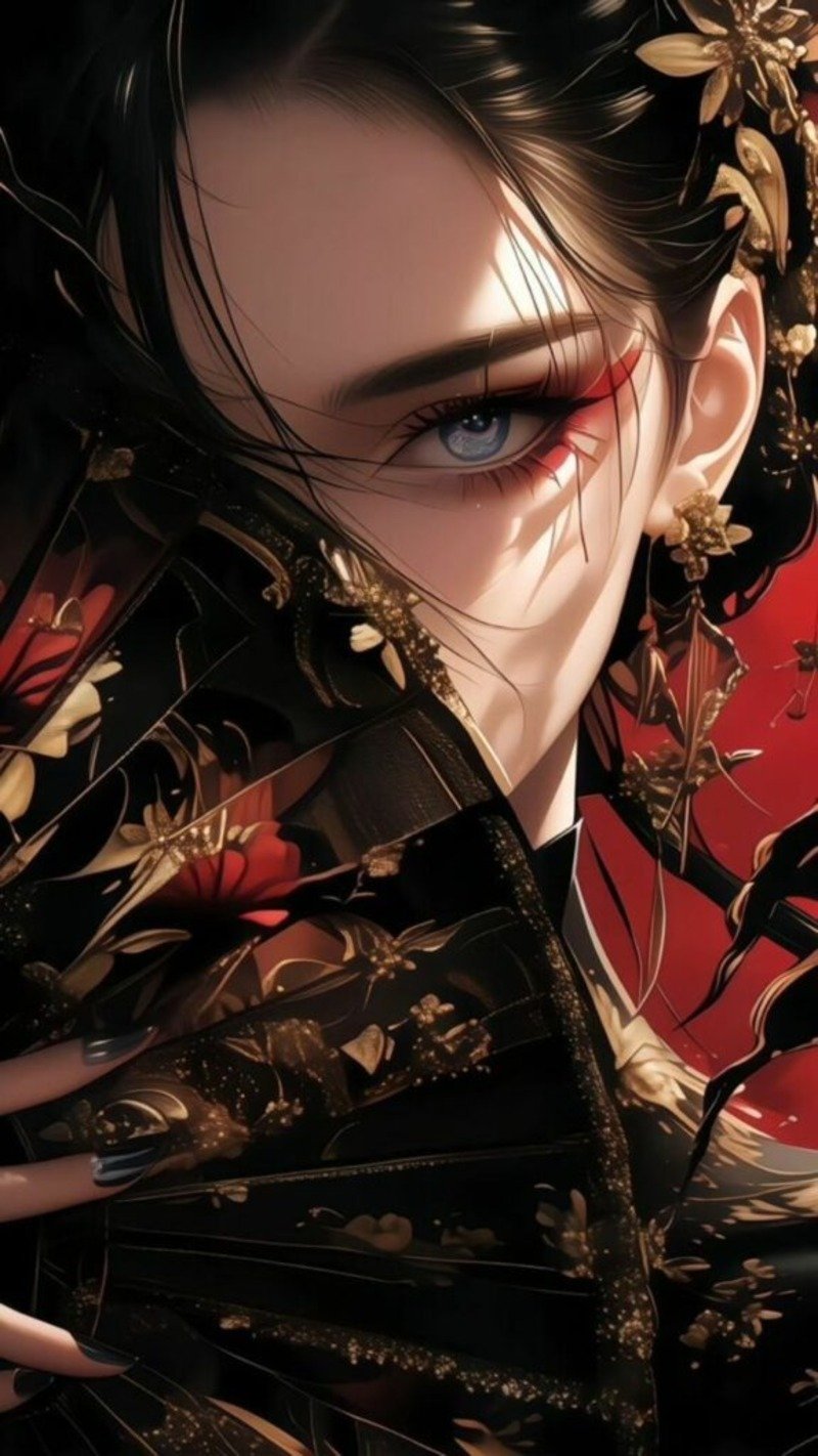 Hình nền anime nữ ngầu buồn