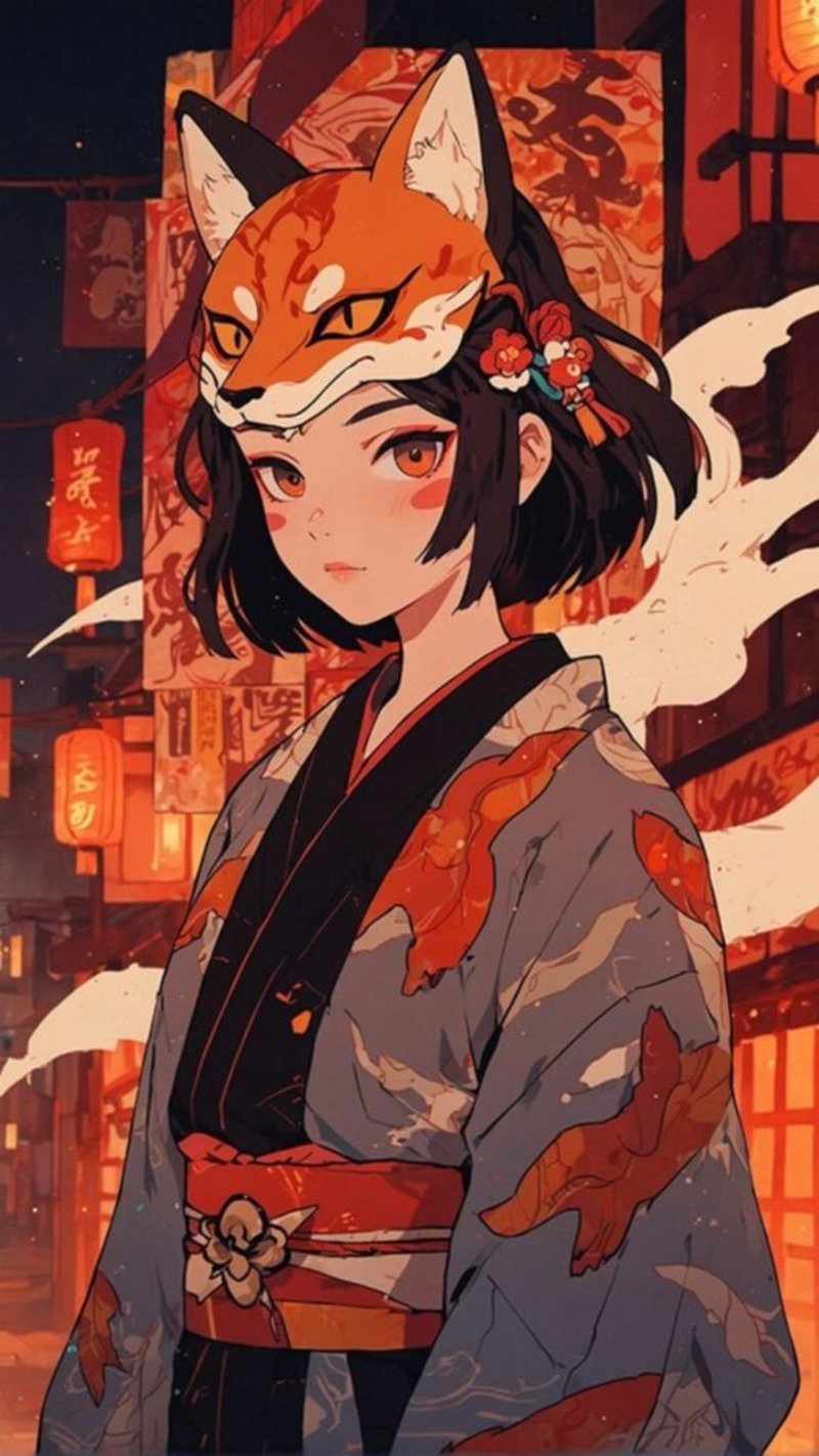 Hình nền anime nữ ngầu cho điện thoại