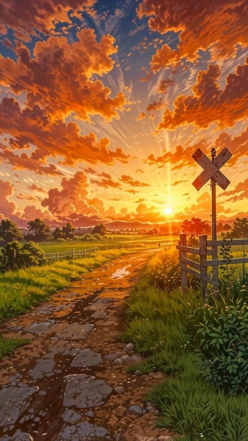 Hình nền anime phong cảnh 4k