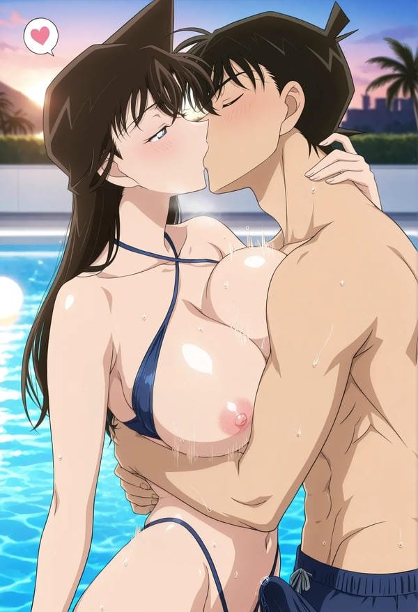 Ảnh hentai Ran Mori Conan địt nhau nóng bỏng