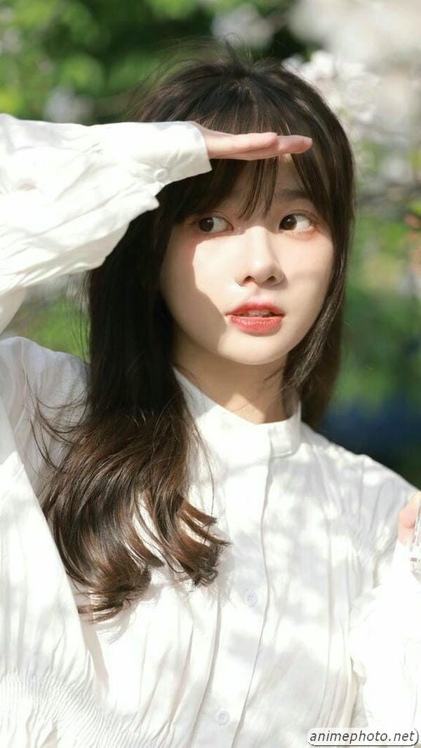 Vẻ đẹp gái xinh mộc không makeup tươi tắn