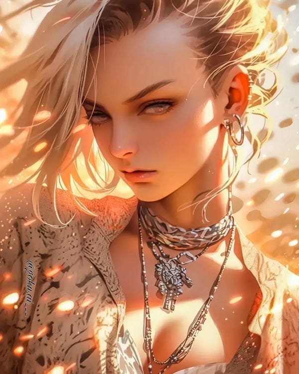 ảnh anime nữ Android 18 đẹp sắc sảo, phong cách anime nổi bật