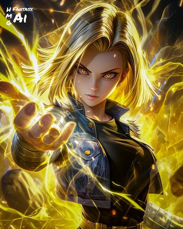 ảnh anime nữ Android 18 full HD