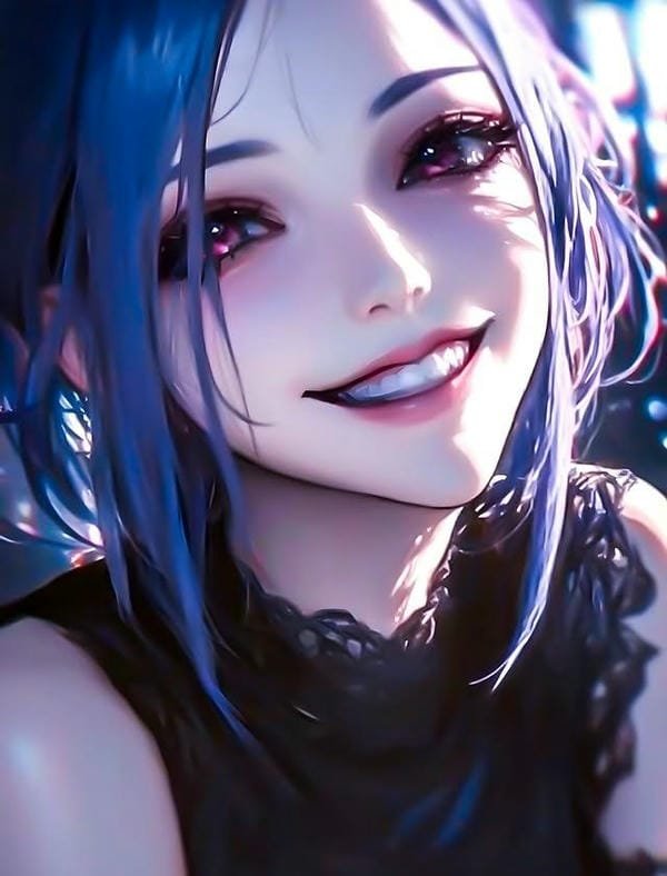 ảnh anime nữ Kamishiro dễ thương với biểu cảm nhẹ nhàng