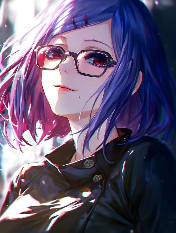 ảnh anime nữ Kamishiro phong cách lạnh lùng đầy bí ẩn