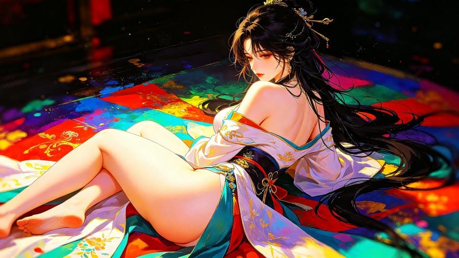 Ảnh avatar hentai cổ trang quyến rũ thần thái